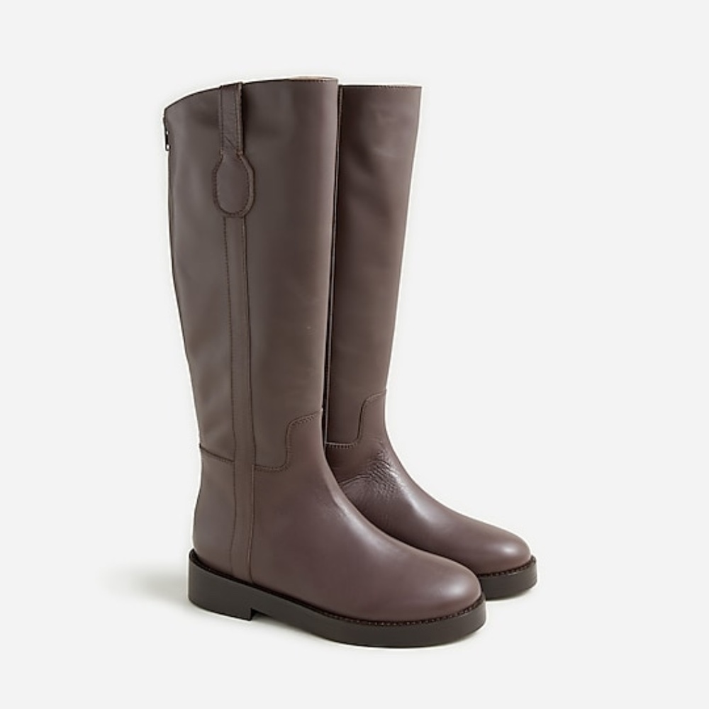 N/A: SOLD 🥺 J. Crew Ganache Brown Berkeley Riding Boots 12M - Picture 1 of 8